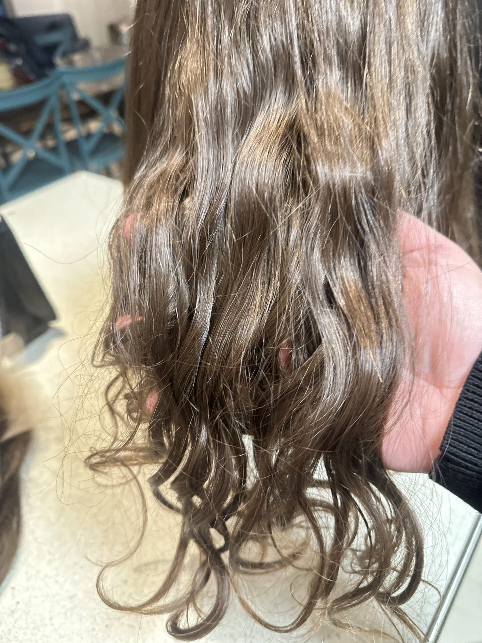 17” Slavic hair lace top wig wavy hair - Image 3